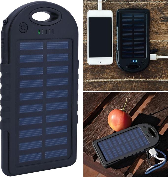 Actual product image Casativo Solar power bank incl. torch, 4,000 mAh, 2x USB-A, 10 watts (4000 mAh, 10 W)