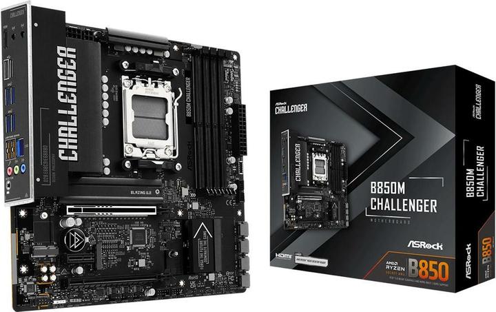 Actual product image AsRock MB AMD AM5 B850M Challenger (AM5, AMD B850, ATX)