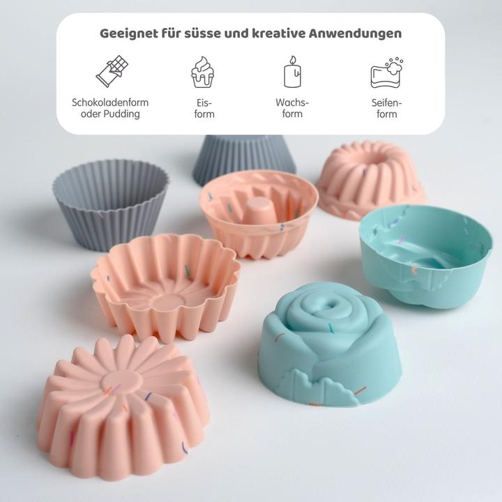 Produktbild Hermex 30-tlg. Silikon-Backformen-Set