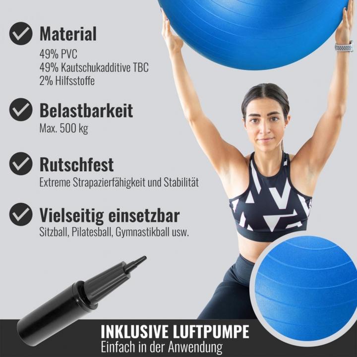 Produktbild Gorilla Sports Gymnastikball (75 cm)