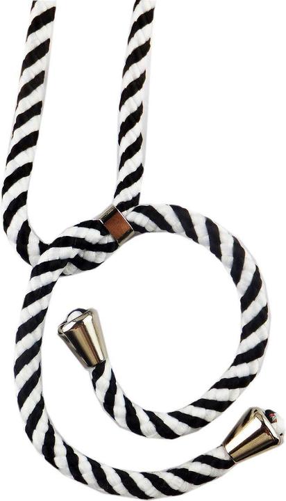 Produktbild König Design Apple iPhone X Handykette Hülle mit Band Case zum umhängen mit Kordel Schwarz