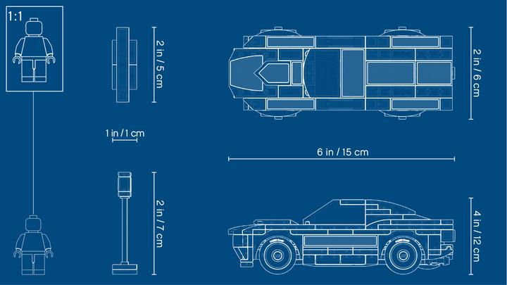 Produktbild LEGO 1968 Ford Mustang Fastback (75884, LEGO Speed Champions)