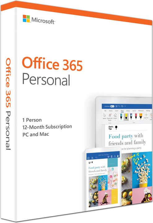 Microsoft Office 365 Personal Englisch (1 User, 12 Monate)