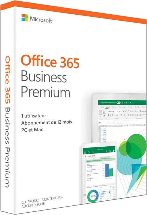 Image du produit Microsoft Office 365 Business Premium Français (1 Utilisateur, 12 mois)