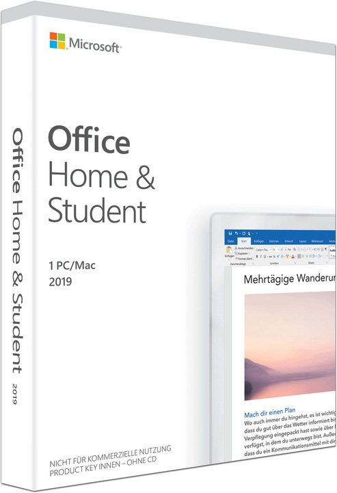 Productafbeelding Microsoft Office Home & Student 2019 (1 Gebruiker, onbeperkt)