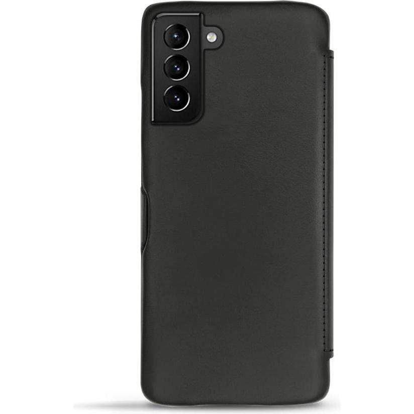 Thumbnail - Noreve Lederschutzhülle horizontal (Samsung Galaxy S21+), Smartphone Hülle, Schwarz