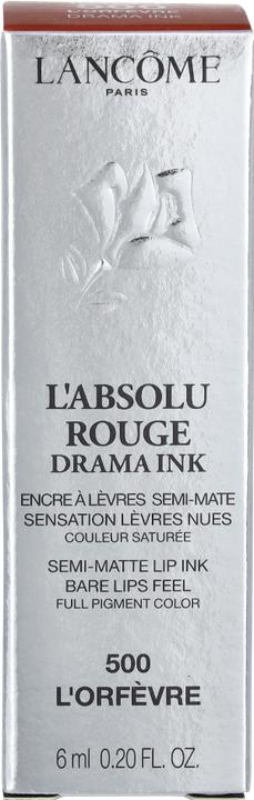 Actual product image Lancôme L'Absolu Rouge Drama Ink 500 L'Orfèvre (#500 L'Orfevre)