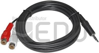 Actual product image Snooper Reverse jack adapter 3.5 mm to RCA jack S7/S8/DB85 (2 m, Cinch)