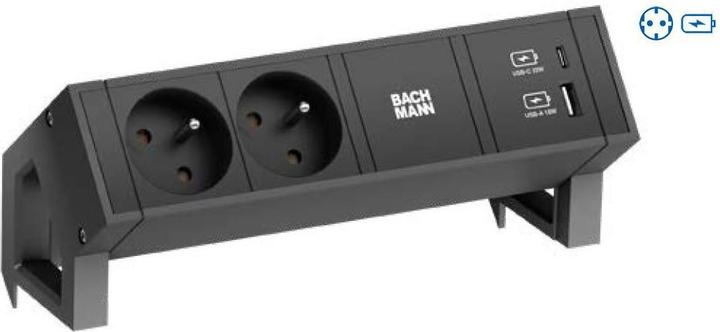 Immagine prodotto Bachmann Scrivania2 (2x, CEE 7/3, GST18)
