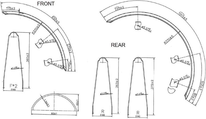 Produktbild Btwin mudguards 28 black original7 199260