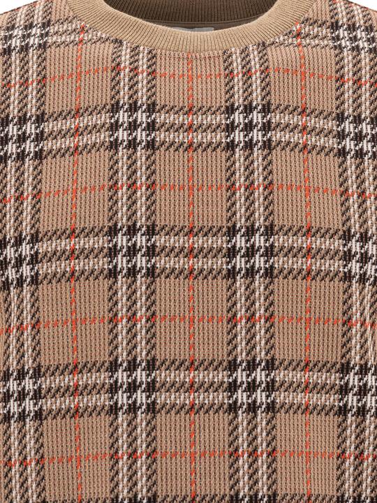 Actual product image Burberry Cotton Check crewneck sweatshirt (S)
