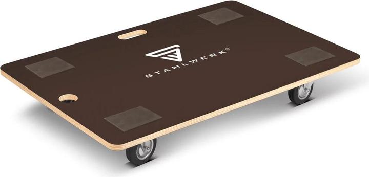 Immagine prodotto Stahlwerk Rollwagen mit Handgriff bis 300 kg 90x60 cm Rollbrett Transportroller (300 kg)
