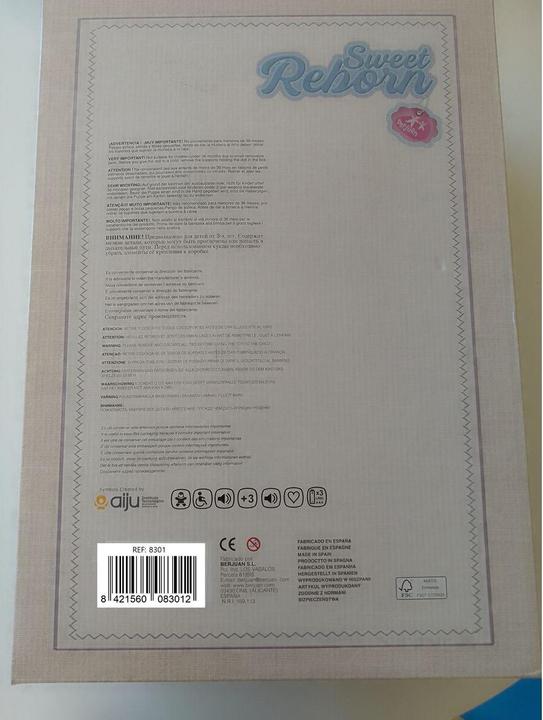 Actual product image Berjuan Reborn dolls 8301-24 50 cm