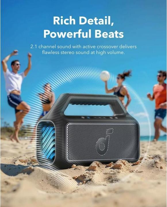 Productafbeelding soundcore Boom 2 (24 h, Oplaadbare batterij)