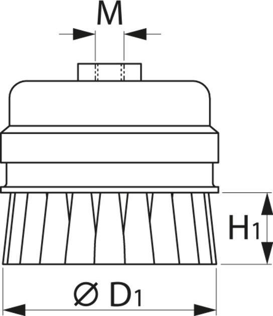 Immagine prodotto Lessmann Spazzola a tazza filo in acciaio 0,50 mm
