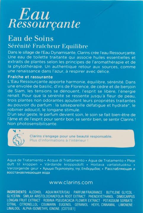 Actual product image Clarins Eau Ressourçante Treatment (100 ml)