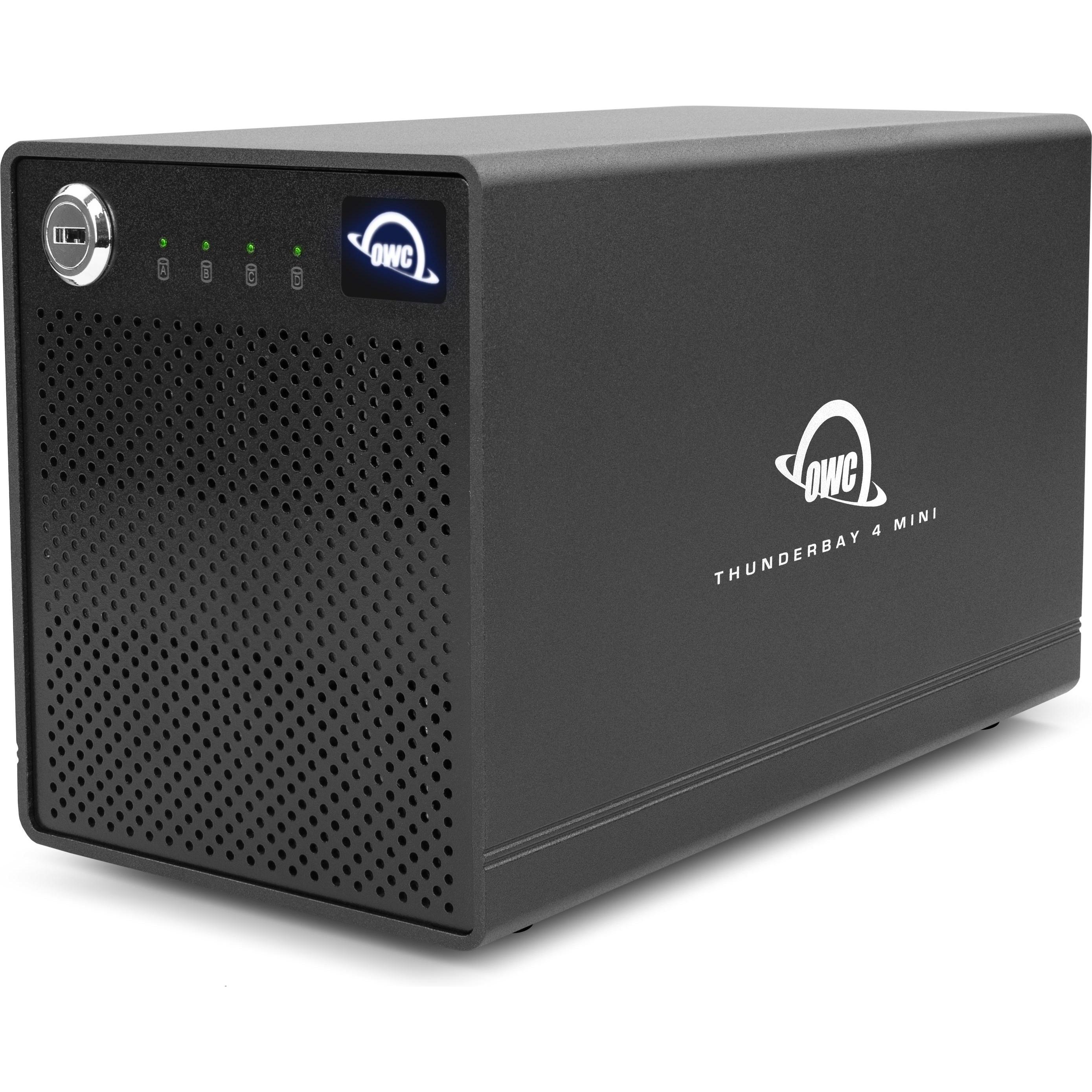 OWC Thunderbay 4 mini (2.5"), Festplattengehäuse, Schwarz