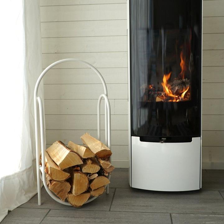 Produktbild Born in Sweden Kaminholzständer Infinity in matt Schwarz – modernes Design