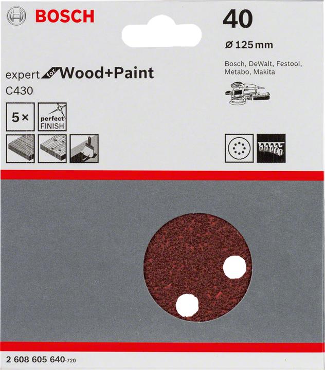 Actual product image Bosch Professional Zubehör Sanding sheet C430 (40)