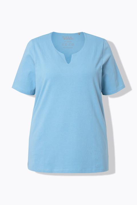 Actual product image Ulla Popken Essential Notch Neck Stretch Tee (46, 48)