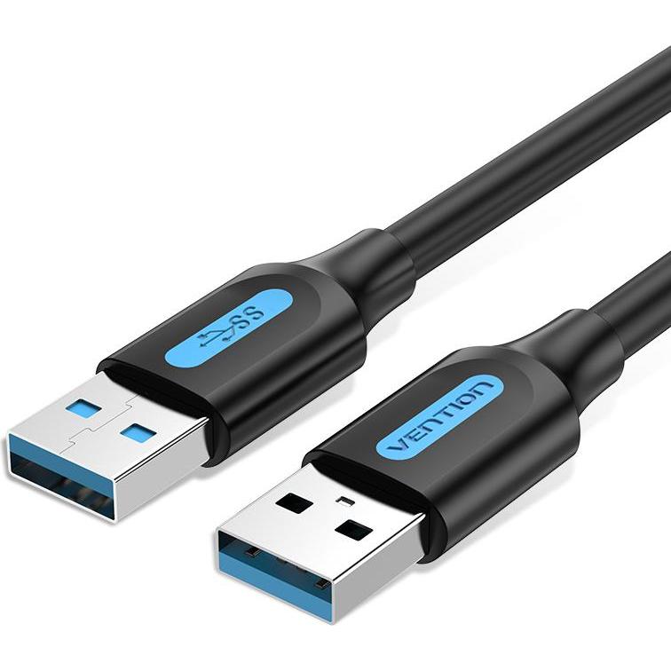 Vention USB 3.0 cable CONBG 1.5m Black PVC (1.50 m, USB 3.2 Gen 1), USB Kabel