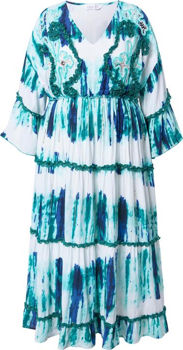 Image du produit Miamoda Maxikleid, A-Linie, Stickereien, Batik-Streifen (52)