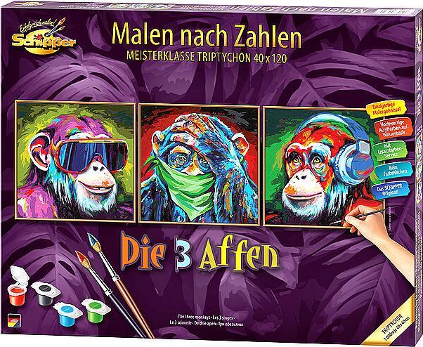 Produktbild Schipper Malen nach Zahlen - Die 3 Affen