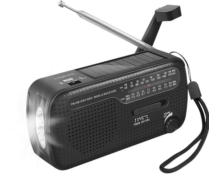 Produktbild LogiLink Dynamo-Handkurbel-Radio (AM, FM, KW)
