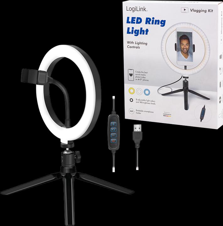 Actual product image LogiLink Smartphone ring light (Ring light)