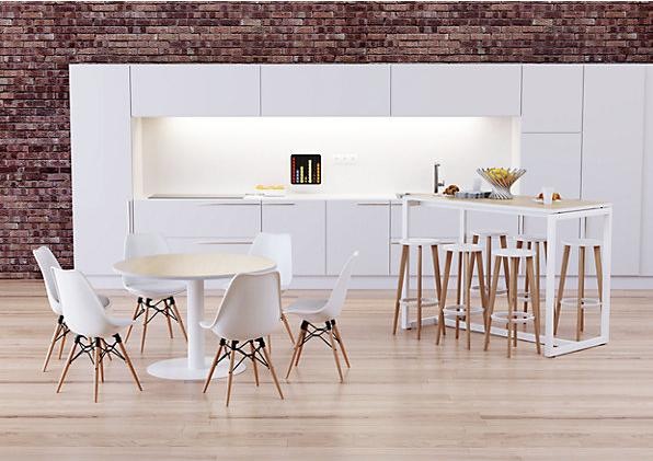 Immagine prodotto Paperflow Tavolo per sala riunioni, Ø 1150 mm, altezza 750 mm, simil-faggio.