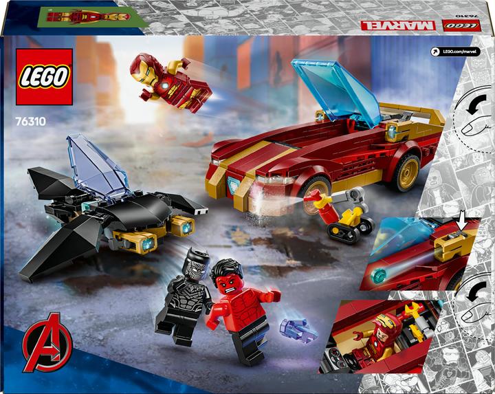 Produktbild LEGO Iron Man Auto und Black Panther vs. Red Hulk (76310, LEGO Marvel)