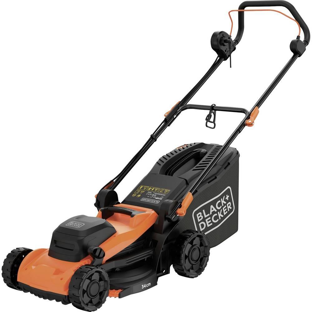 Black & Decker, Tosaerba, Elektro Rasenmäher 1400 W Schnittbreite (max.) 340 mm (Batteria ricaricabile)