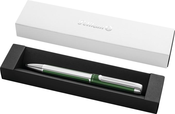 Image du produit Pelikan Stylo à bille PURA K40 Vert forêt Boîte cadeau (Argent, Forest green, 1 x)