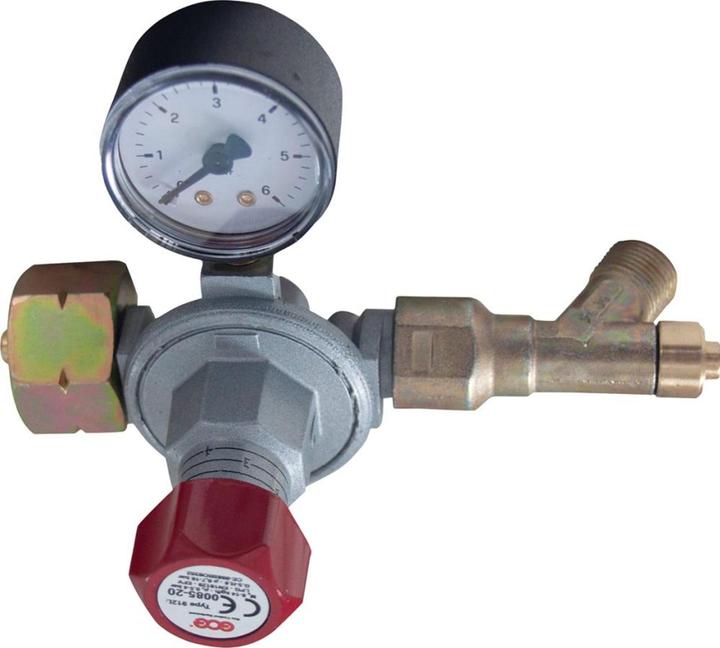 Produktbild Magni Regler für Propanflaschen 5/11/33kg mit Manometer Gasdruck 0,5-4bar GCE