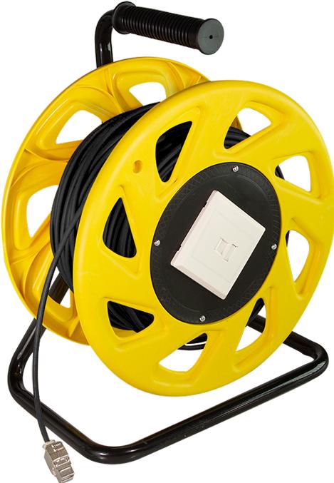 Produktbild LogiLink Mobile Kabeltrommel Cat.7 S/FTP, TPE, 60 m (S/FTP, CAT7, 60 m)
