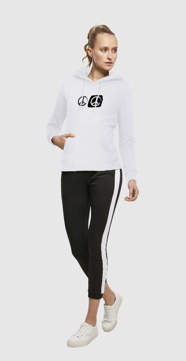 Produktbild Merchcode Ladies Peace - Double Peace White Hoody - 161547 (S)