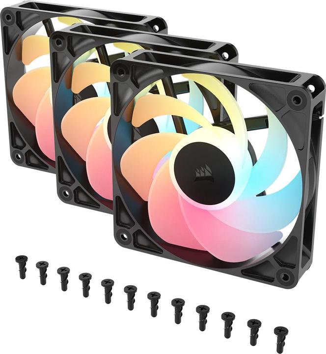 Image du produit Corsair PC-Lüfter R5 120-R ARGB Schwarz, Beleuchtung: Ja (120 mm, 3 x)