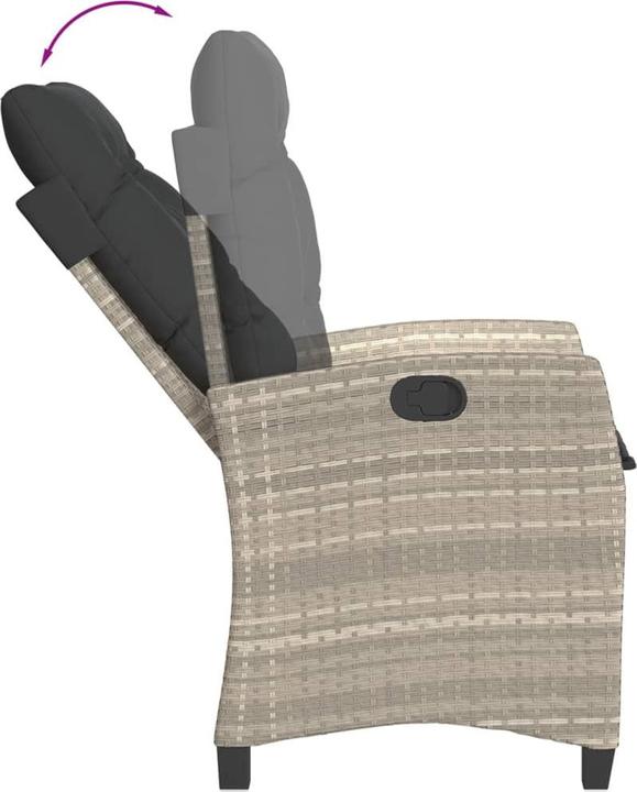 Produktbild VidaXL 10-tlg. Garten-Lounge-Set mit Kissen (80 cm)