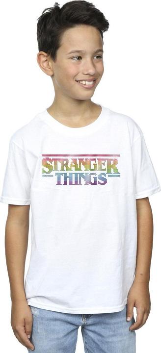 Produktbild Netflix Stranger Things Rainbow Dot Logo TShirt Jungen (140, 146)