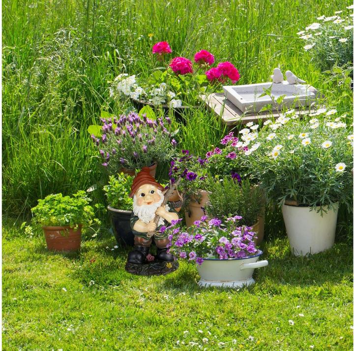 Immagine prodotto Relaxdays Gnomo da giardino con cesto di ghiande