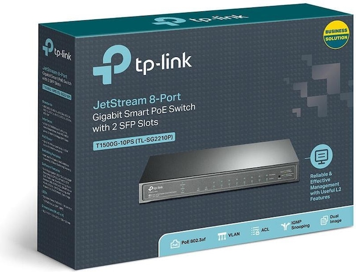 Produktbild TP-Link Tl-Sg2210p (10 Ports)