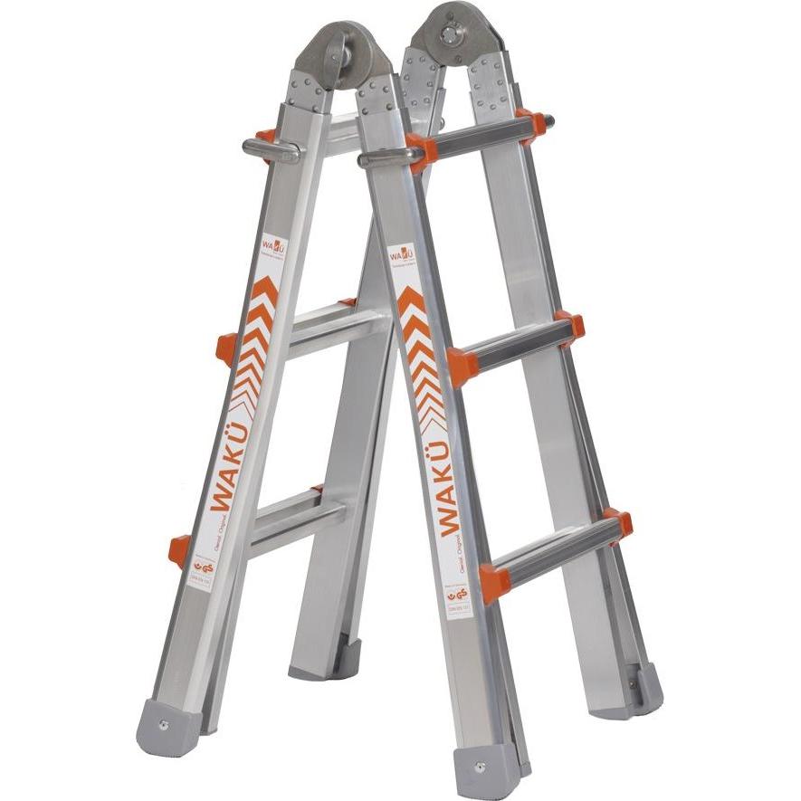 kaiserkraft, Scala a pioli, Scala telescopica pieghevole (Scaletta multiuso, 298 cm)