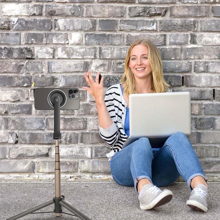 Produktbild Nedis Bluetooth Selfie Stick - Bluetooth Version: 5.0 - Maximale Bildschirmgrösse: 7" - Gefaltete Län