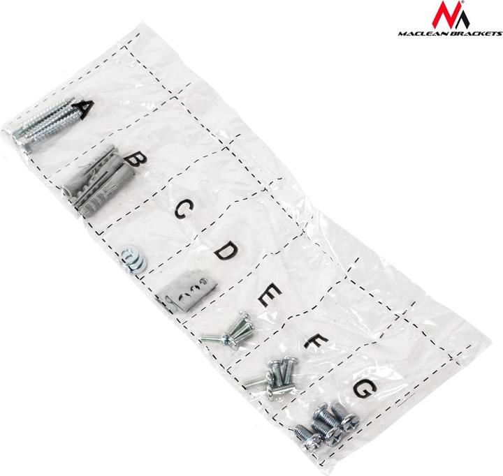 Actual product image Maclean MC-761 - VESA Monitor/TV Holder, 26-55", black, 30 kg (Table, 30 kg, 26" - 55")