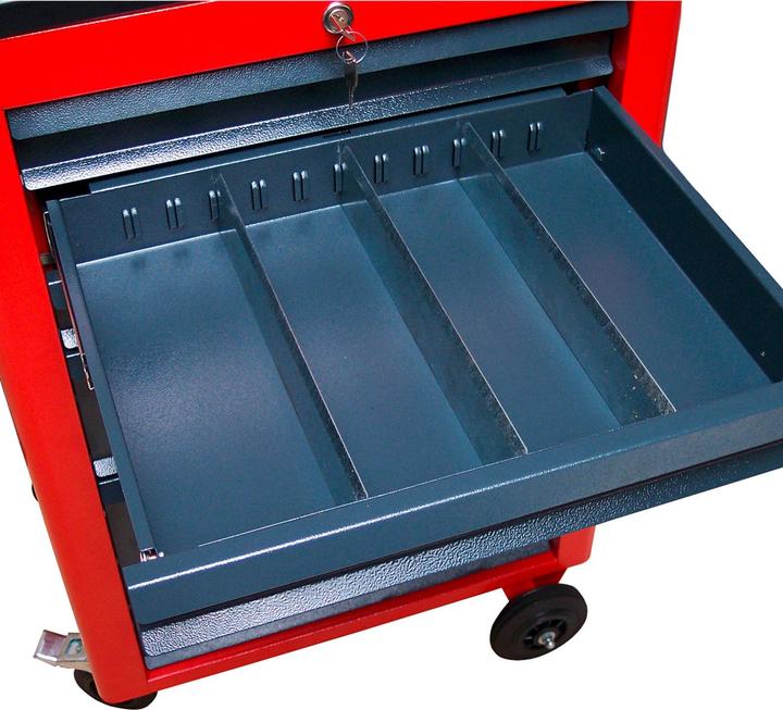 Actual product image ADB Basic workshop trolley red 6 drawers (6x)