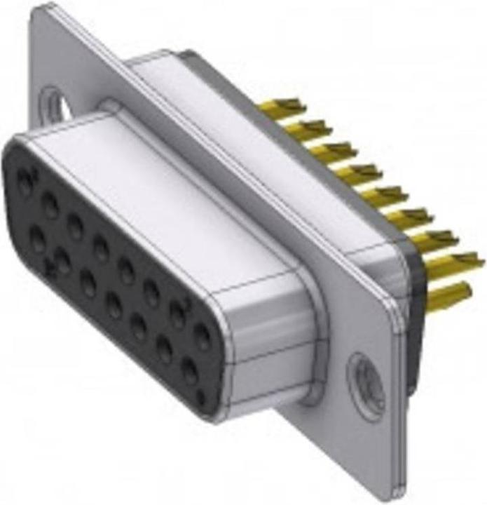 Immagine prodotto Deltron Connectors D15SZ/2FP102 D-SUB femmina 180° Numero di poli (num): 15 Tazza a saldare 1
