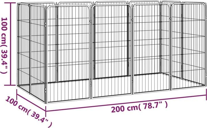 Actual product image vidaXL Sylvester (Dog kennel)