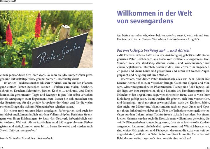 Produktbild Farbstark mit sevengardens (Deutsch, Irmela Erckenbrecht, 2017)