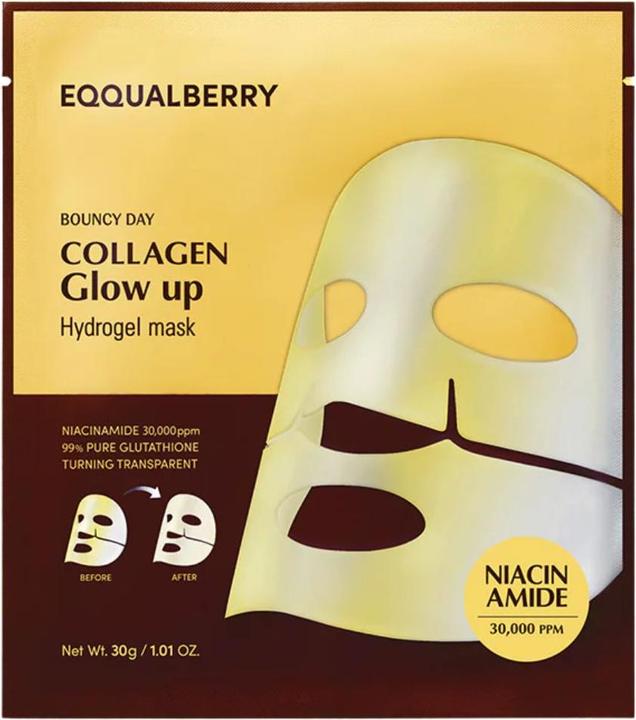 Eqqualberry - Collagen Glow up Hydrogel Mask
