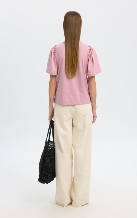 Immagine prodotto Selected Gerüschtes Baumwoll T-Shirt (L)